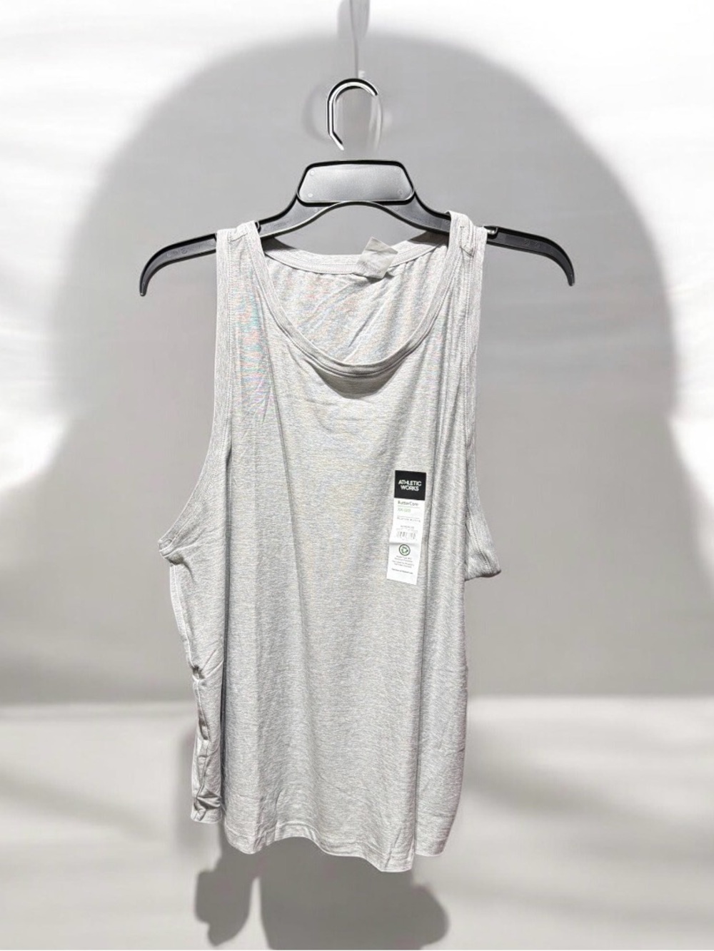 Athletic Works ButterCore Moisture Wicking Tank Top - Light Grey Heather XXL 20